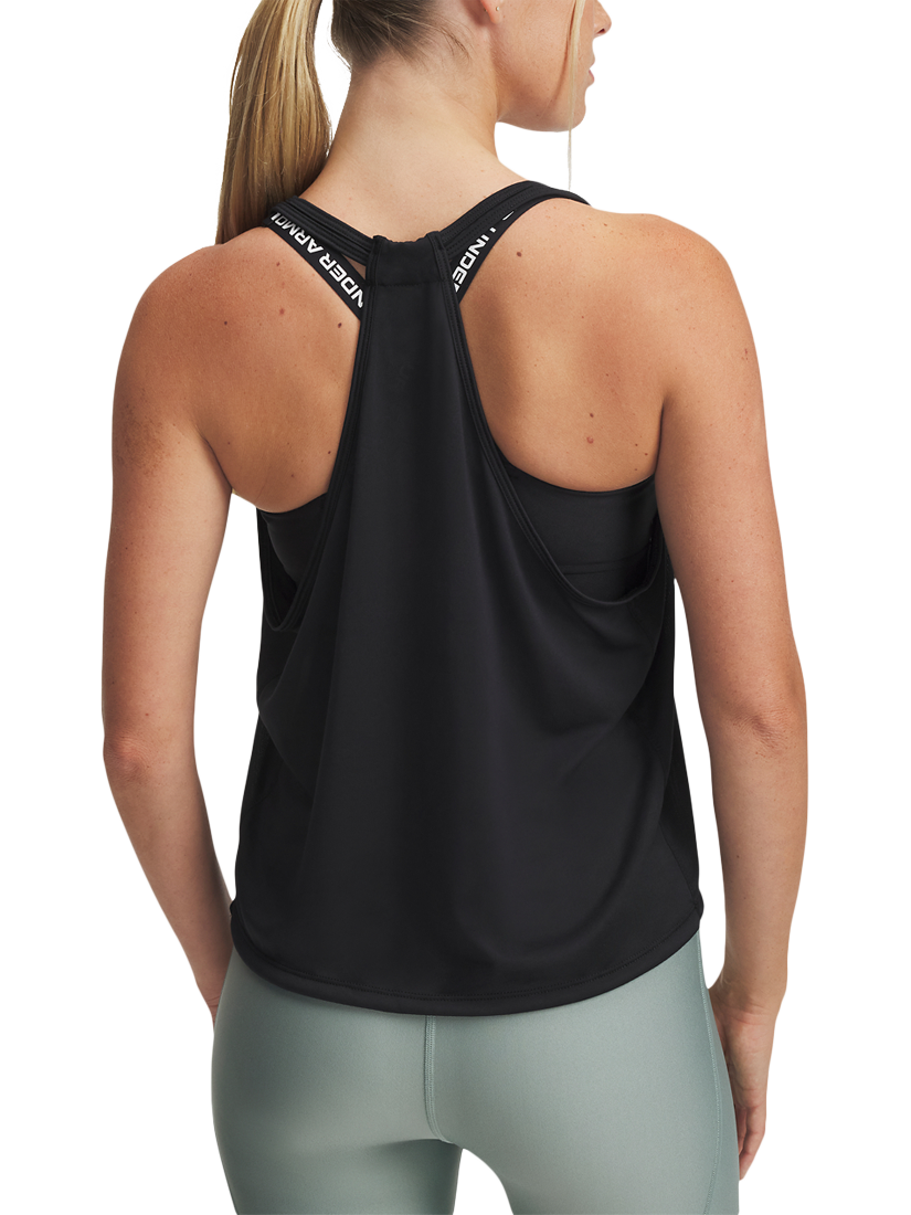 Product image 2 of 2, which shows Under Armour Women's Tech Swing Tank Top, Black / White, XS
