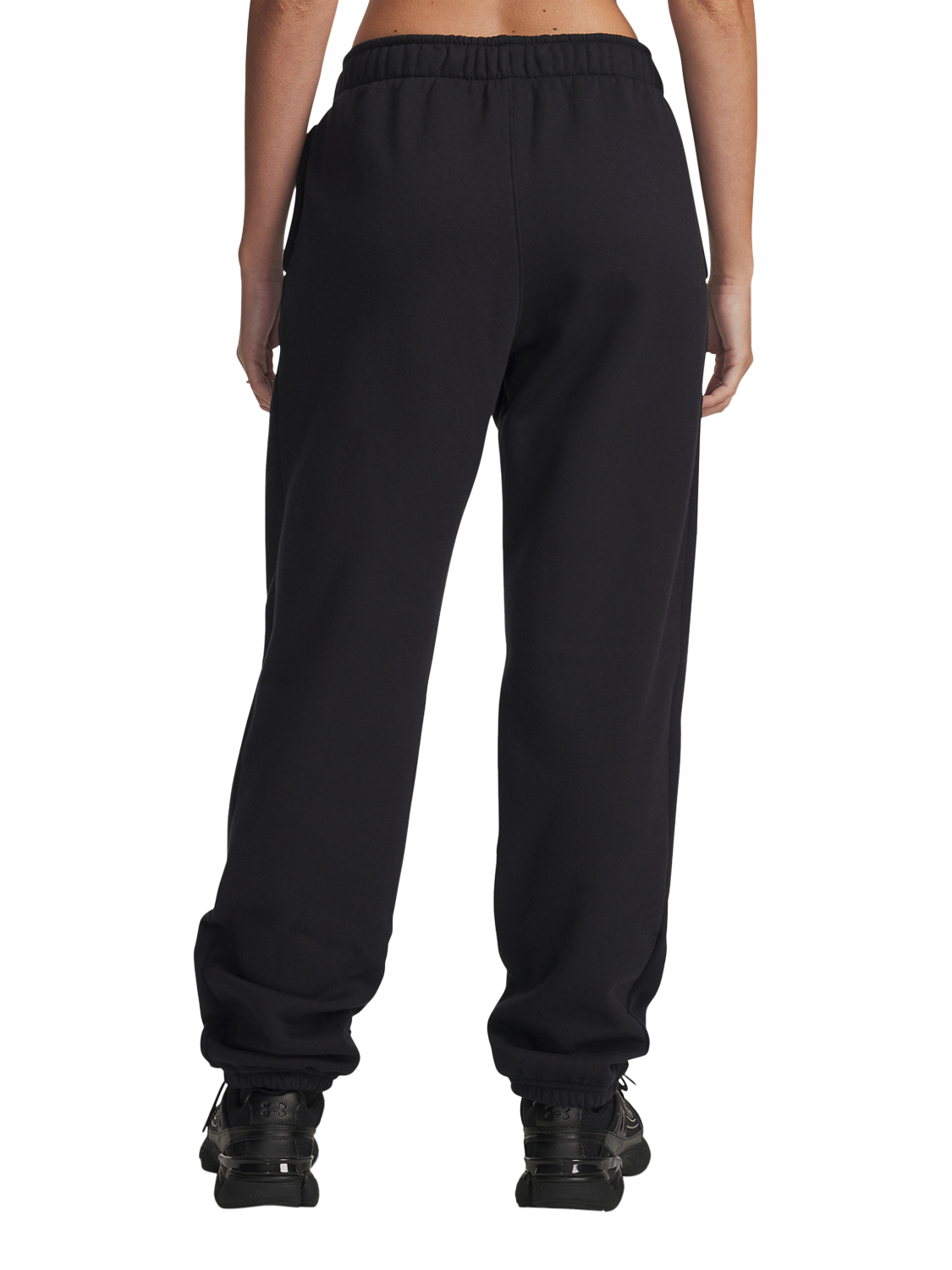 Product image 2 of 4, which shows Under Armour Women's Icon Vida Fleece Joggers, Black / Black, XS