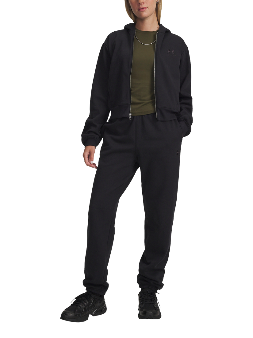 Product image 3 of 4, which shows Under Armour Women's Icon Vida Fleece Joggers, Black / Black, XS