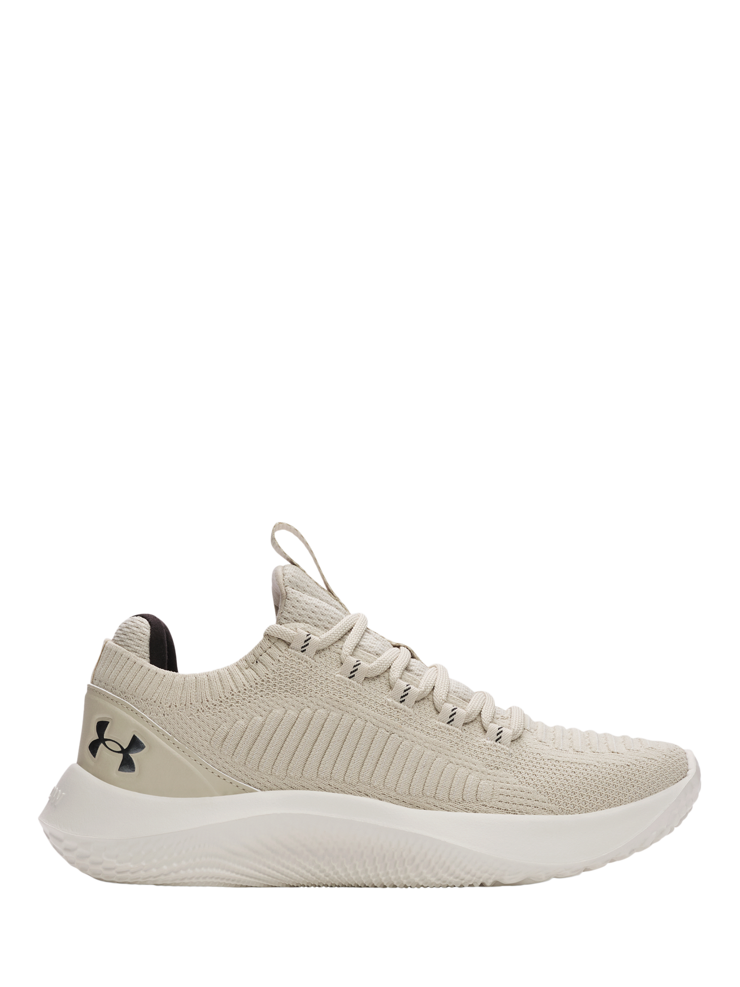Product image 1 of 5, which shows Under Armour Women's Dynamic Sports Trainers, Summit White / Black, 5