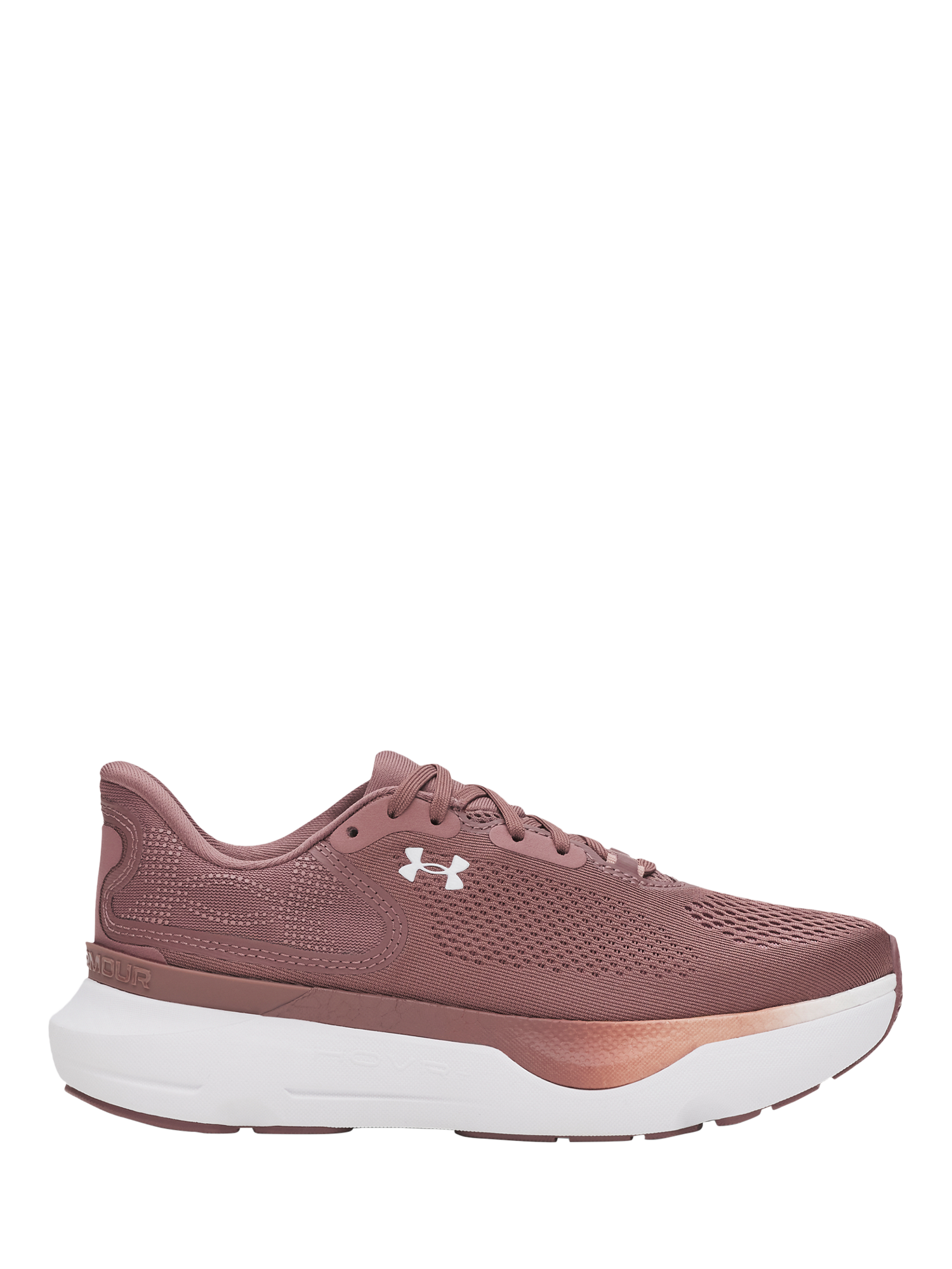 Product image 1 of 5, which shows Under Armour Women's Infinite Pro 2 Running Shoes, Mist / White, 4