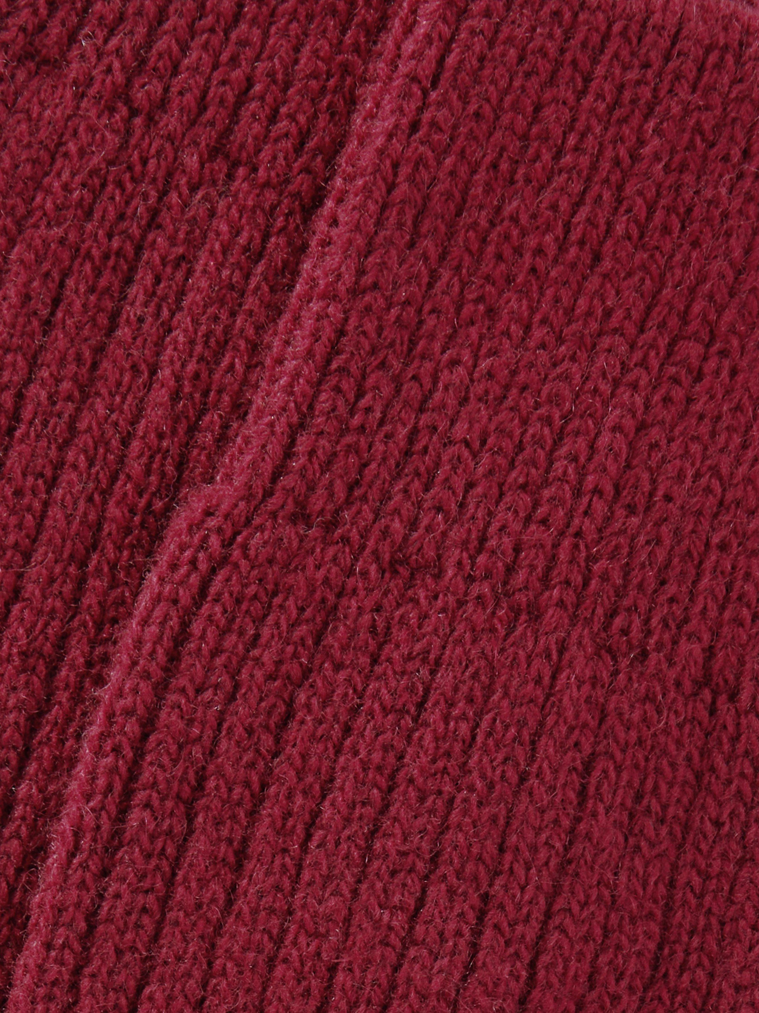 Product image 2 of 2, which shows John Lewis Cashmere Rich Rib Knit Bed Socks, Red, S-M