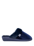totes Sparkle Velour Heeled Mule Slippers, Navy