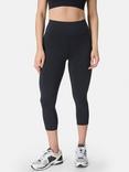 Sweaty Betty Super Sculpt Cropped Workout Leggings, Black Marl