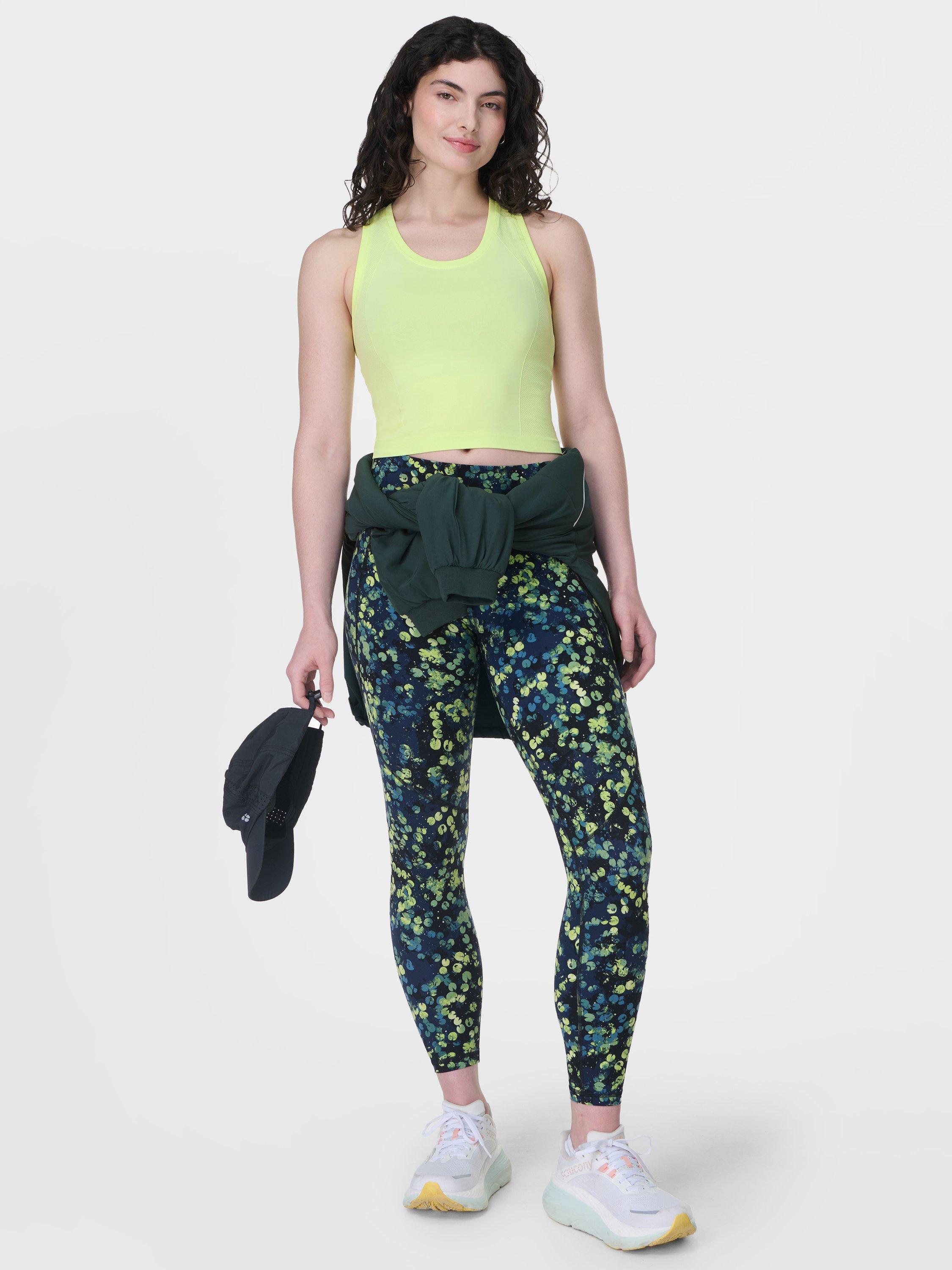 Product image 3 of 7, which shows Sweaty Betty Athlete Seamless Workout Tank Top, Pomelo Green, XXS