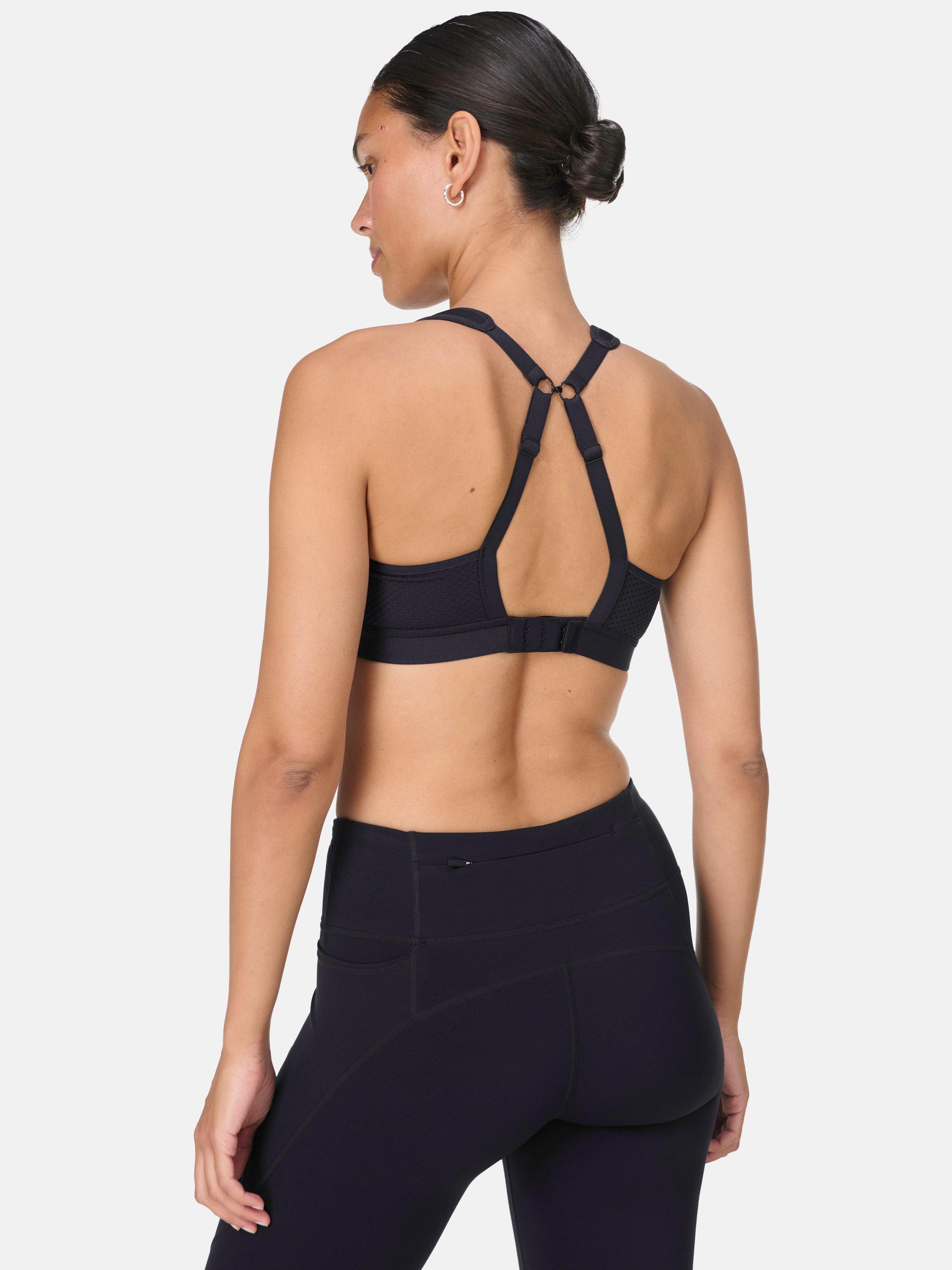 Product image 4 of 7, which shows Sweaty Betty Ultra Running Sports Bra, Black, 32B