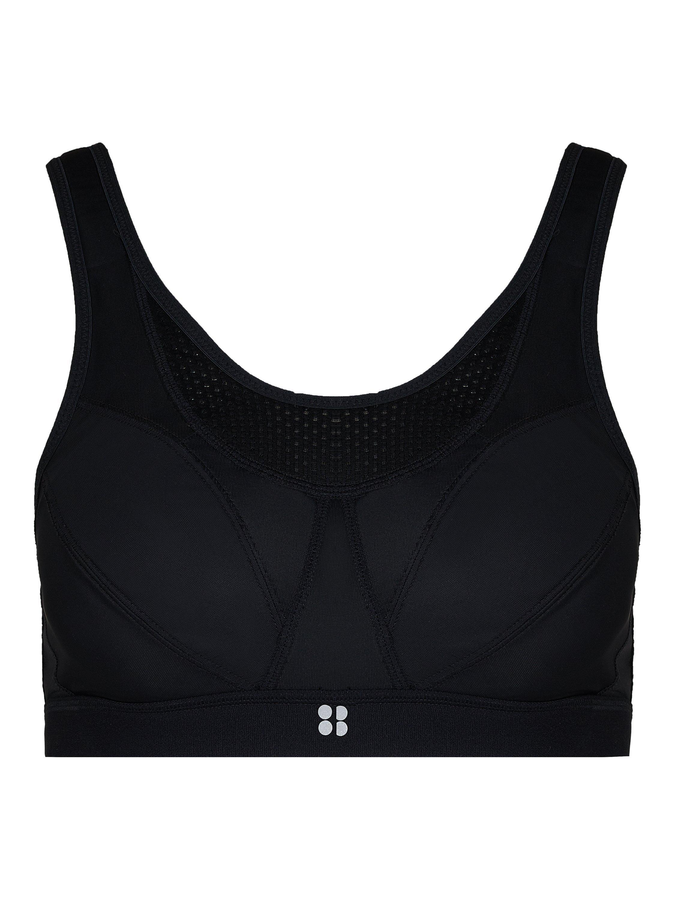 Product image 7 of 7, which shows Sweaty Betty Ultra Running Sports Bra, Black, 32B
