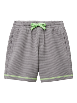 Benetton Kids' Jersey Shorts, Grey, Grey