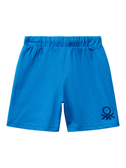 Benetton Kids' Jersey Shorts - view 2, Blue