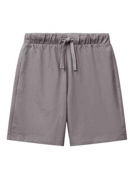 Benetton Kids' Drawstring Bermuda Shorts, Medium Grey