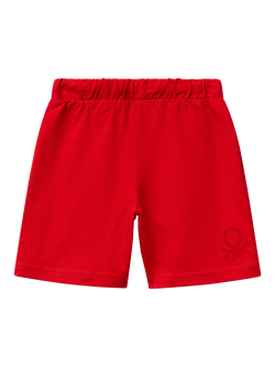 Benetton Kids' Jersey Shorts - view 2, Red