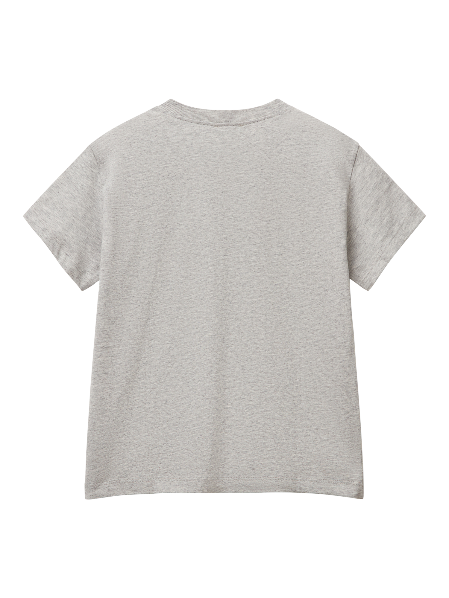 Product image 2 of 3, which shows Benetton Kids' Crew Neck T-Shirt, Grey, 6-7 years