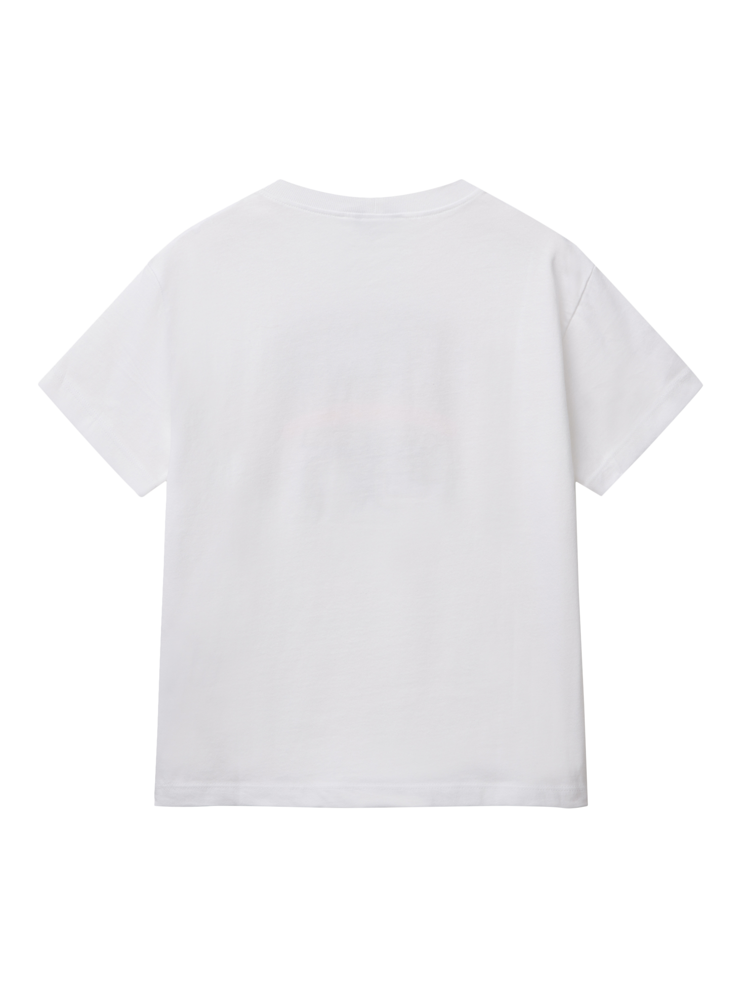 Product image 2 of 3, which shows Benetton Kids' Crew Neck T-Shirt, White, 6-7 years