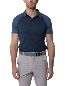 REFLO Tummel Short Sleeve Polo Shirt, Navy/Coronet Blue
