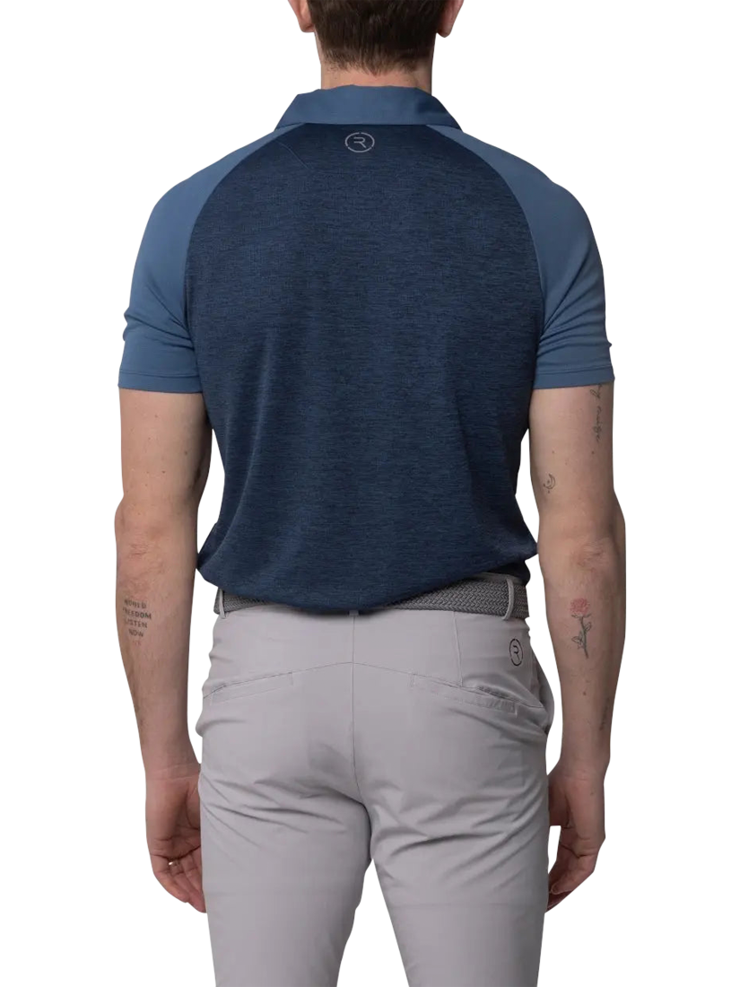 Product image 2 of 6, which shows REFLO Tummel Short Sleeve Polo Shirt, Navy /Coronet Blue, S