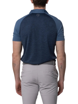 REFLO Tummel Short Sleeve Polo Shirt - view 2, Navy/Coronet Blue