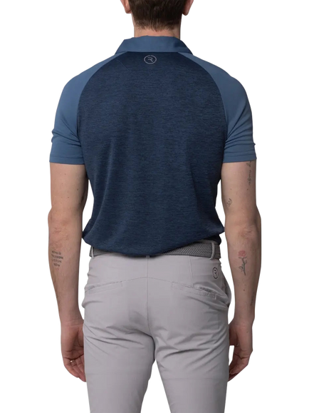 REFLO Tummel Short Sleeve Polo Shirt - view 2, Navy/Coronet Blue