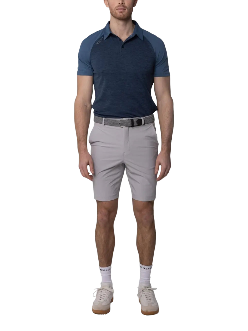 Product image 3 of 6, which shows REFLO Tummel Short Sleeve Polo Shirt, Navy /Coronet Blue, S