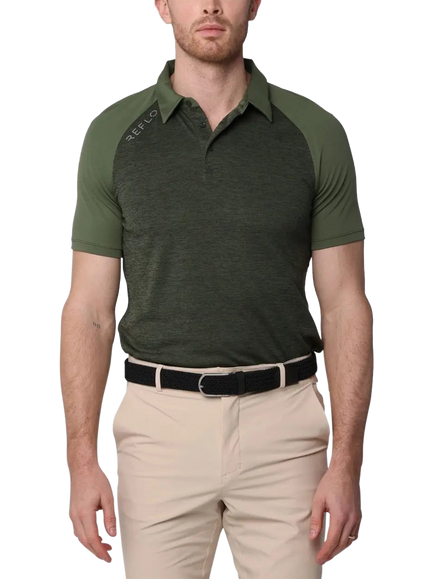 REFLO Tummel Short Sleeve Polo Shirt, Pine Green
