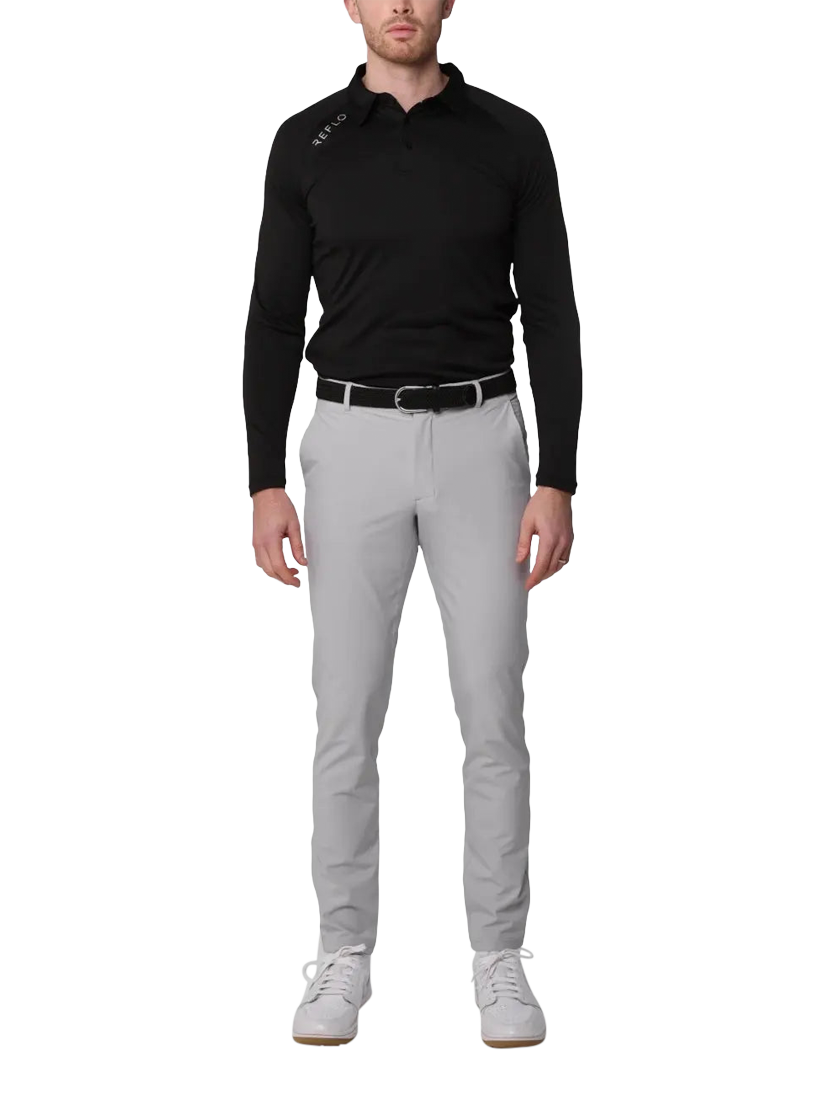 Product image 3 of 6, which shows REFLO Bannock Golf Polo Neck Top, Black, XL