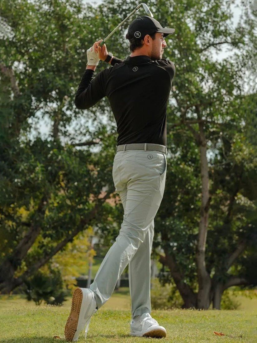 Product image 6 of 6, which shows REFLO Bannock Golf Polo Neck Top, Black, XL