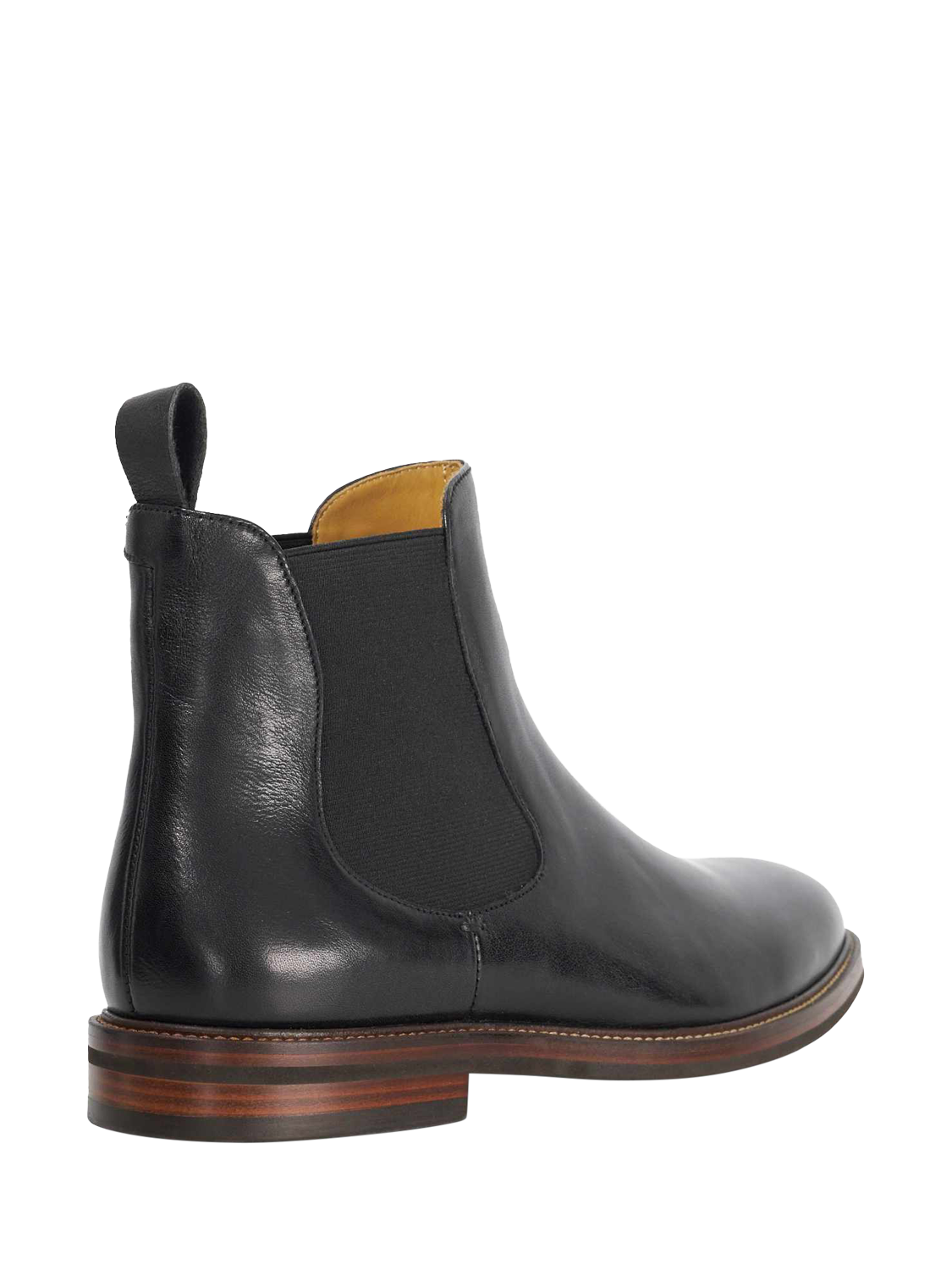 Product image 3 of 5, which shows Dune London Maisen Leather Ankle Boots, Black, 6|6.5