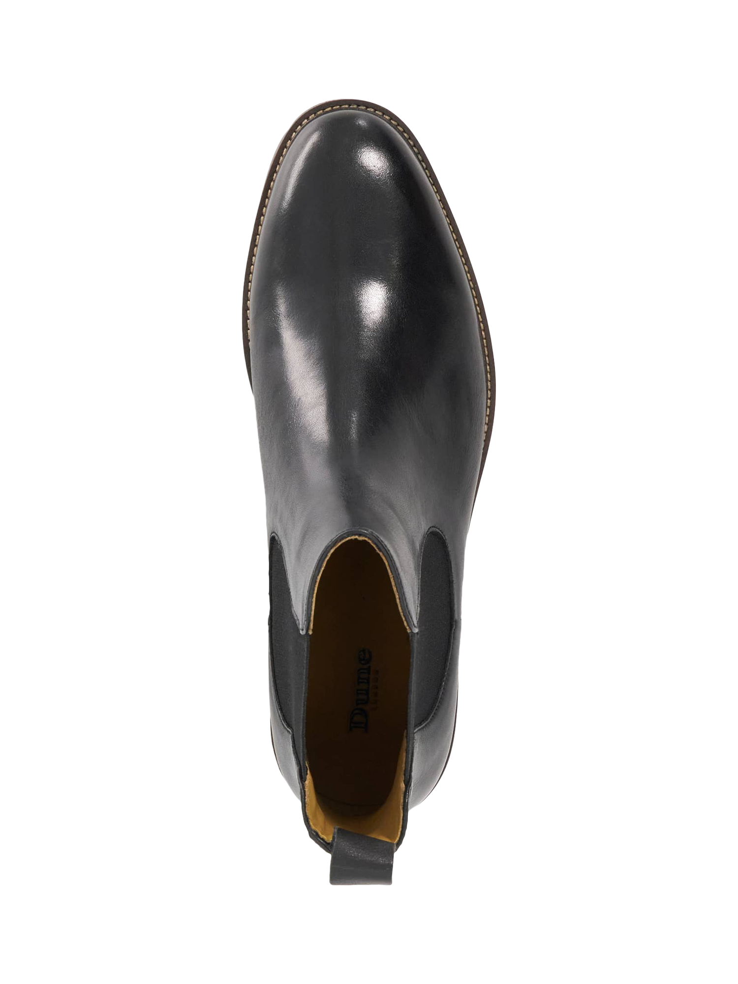 Product image 4 of 5, which shows Dune London Maisen Leather Ankle Boots, Black, 6|6.5