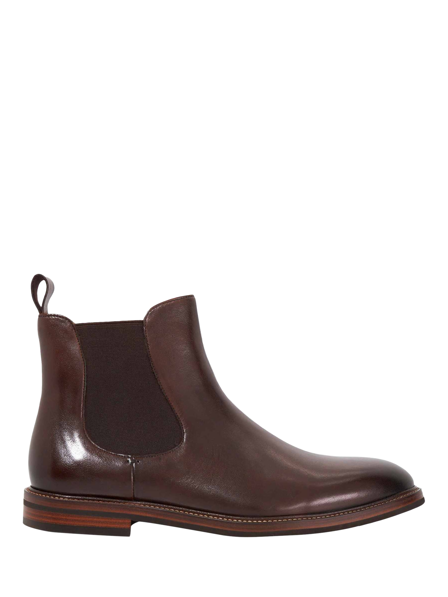 Product image 1 of 5, which shows Dune London Maisen Leather Ankle Boots, Brown, 40