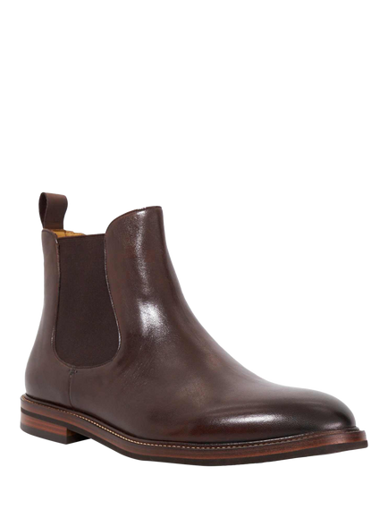 Dune London Maisen Leather Ankle Boots - view 2, Brown