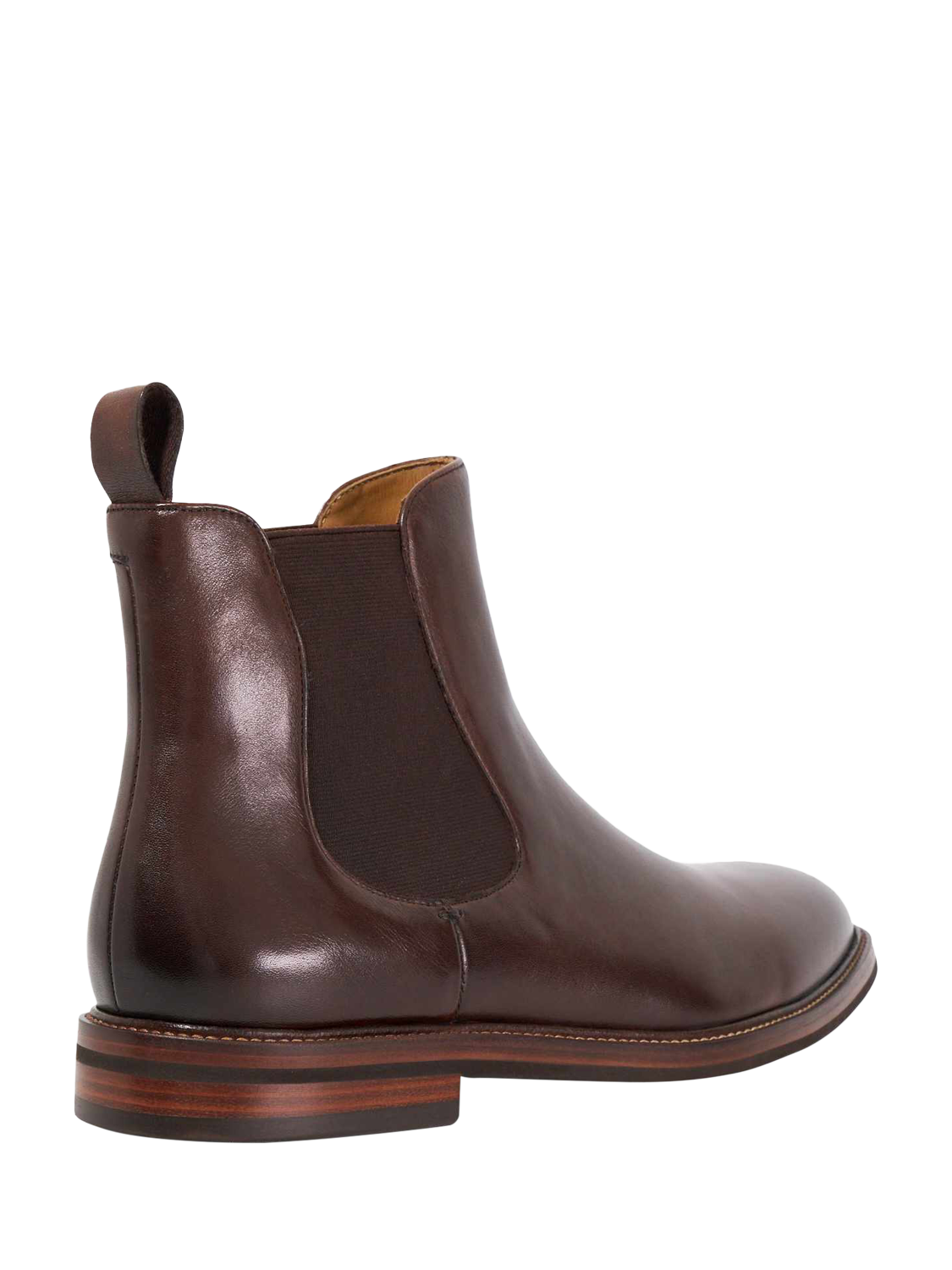 Product image 3 of 5, which shows Dune London Maisen Leather Ankle Boots, Brown, 40