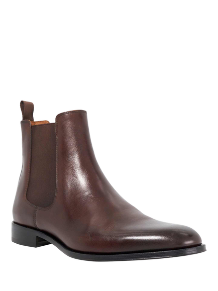 Dune London Manson Premium Leather Chelsea Boots - view 2, Brown