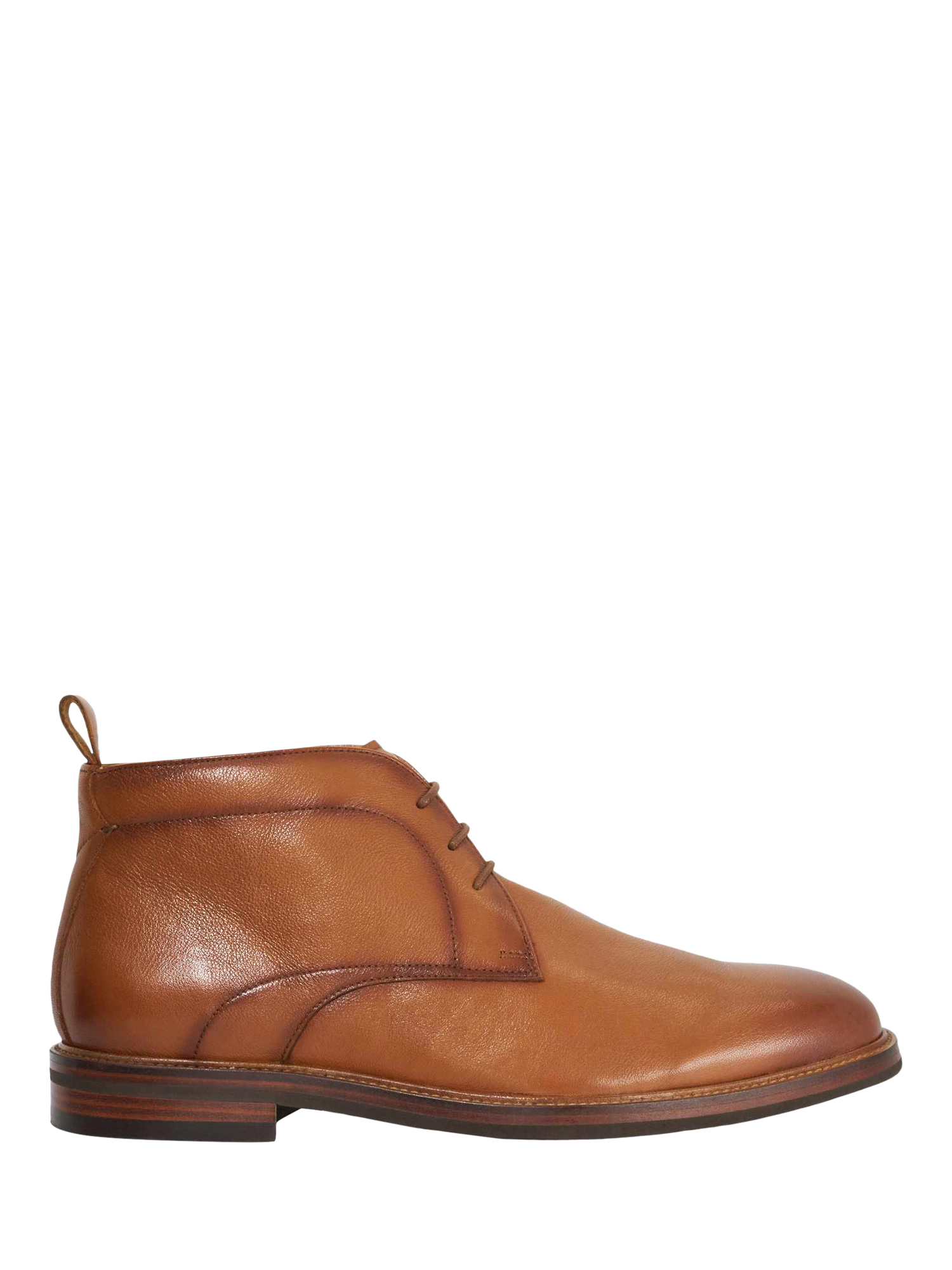 Product image 1 of 5, which shows Dune London Maxxy Leather Chukka Boots, Tan, EU43