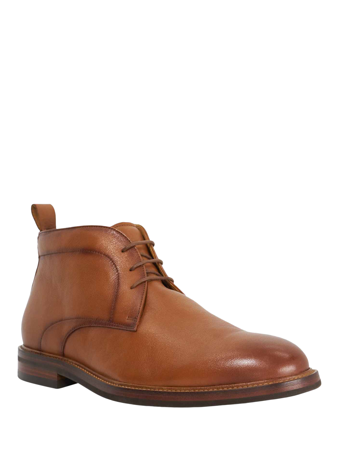 Product image 2 of 5, which shows Dune London Maxxy Leather Chukka Boots, Tan, EU43