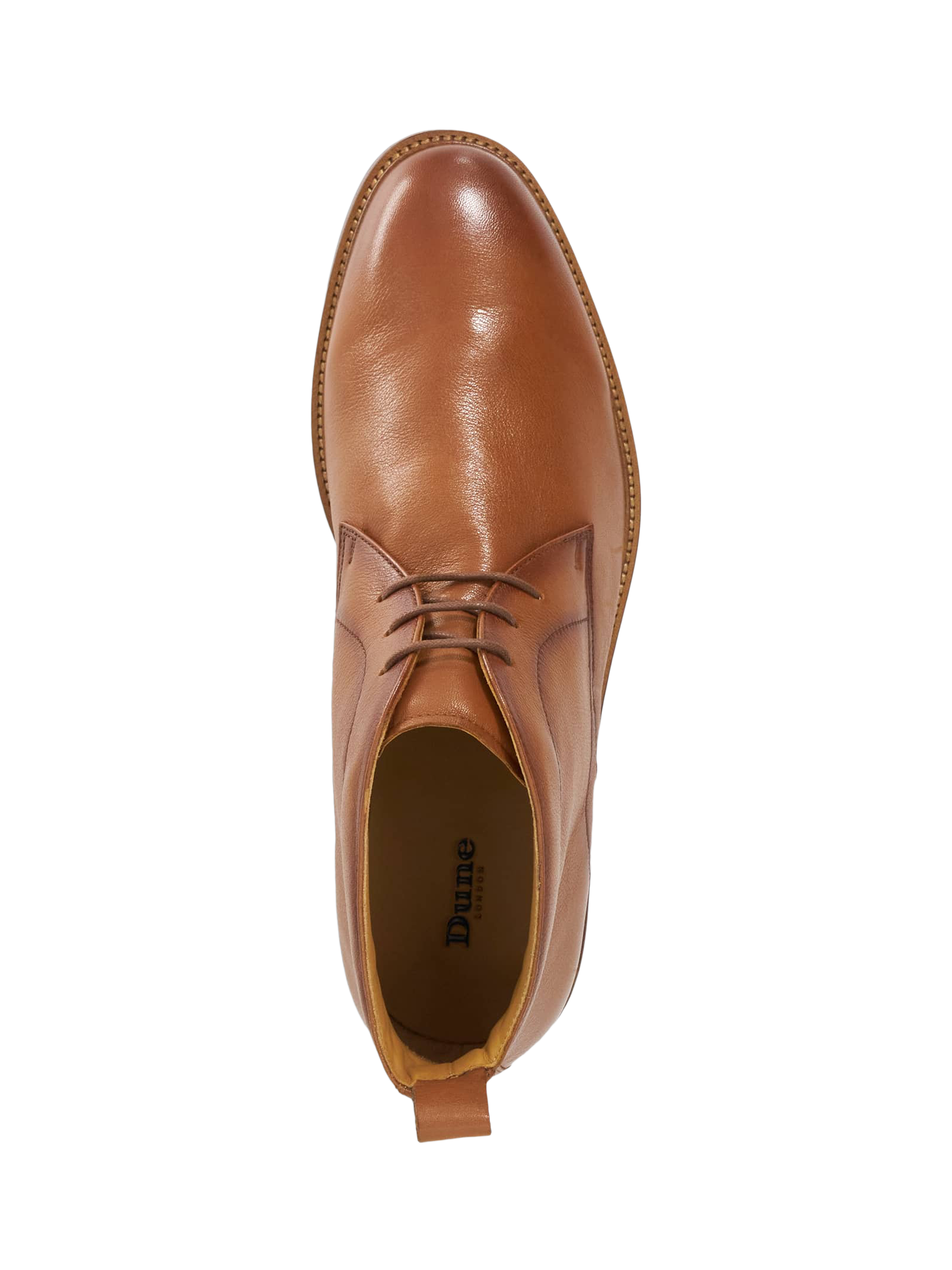 Product image 4 of 5, which shows Dune London Maxxy Leather Chukka Boots, Tan, EU43