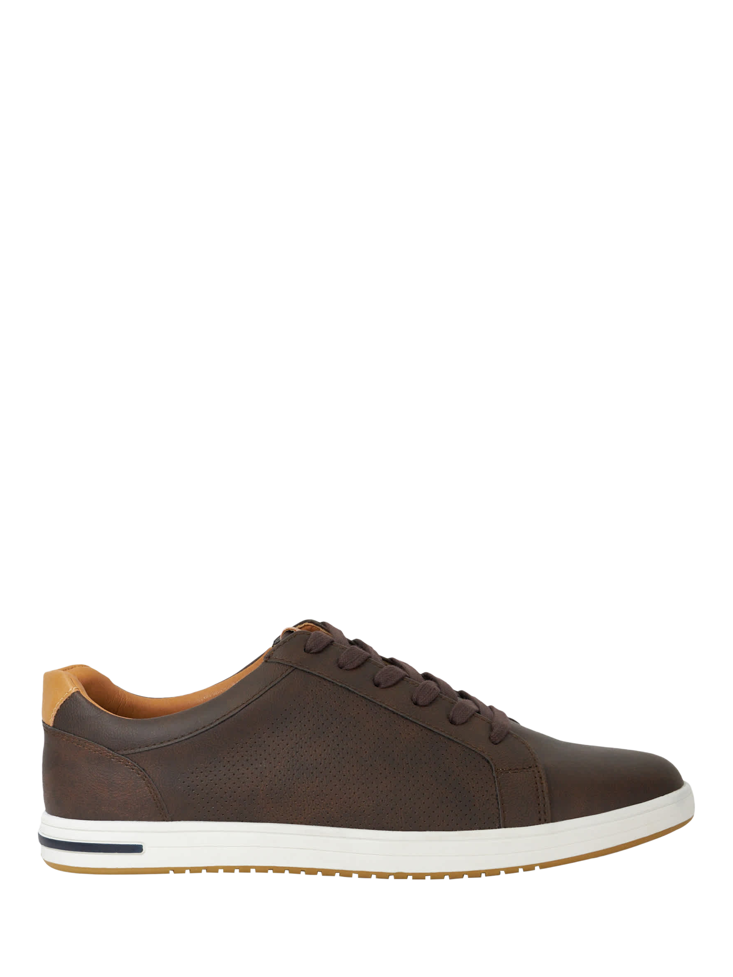 Product image 1 of 5, which shows Dune London Tezzy Lace Up Trainers, Brown, EU40