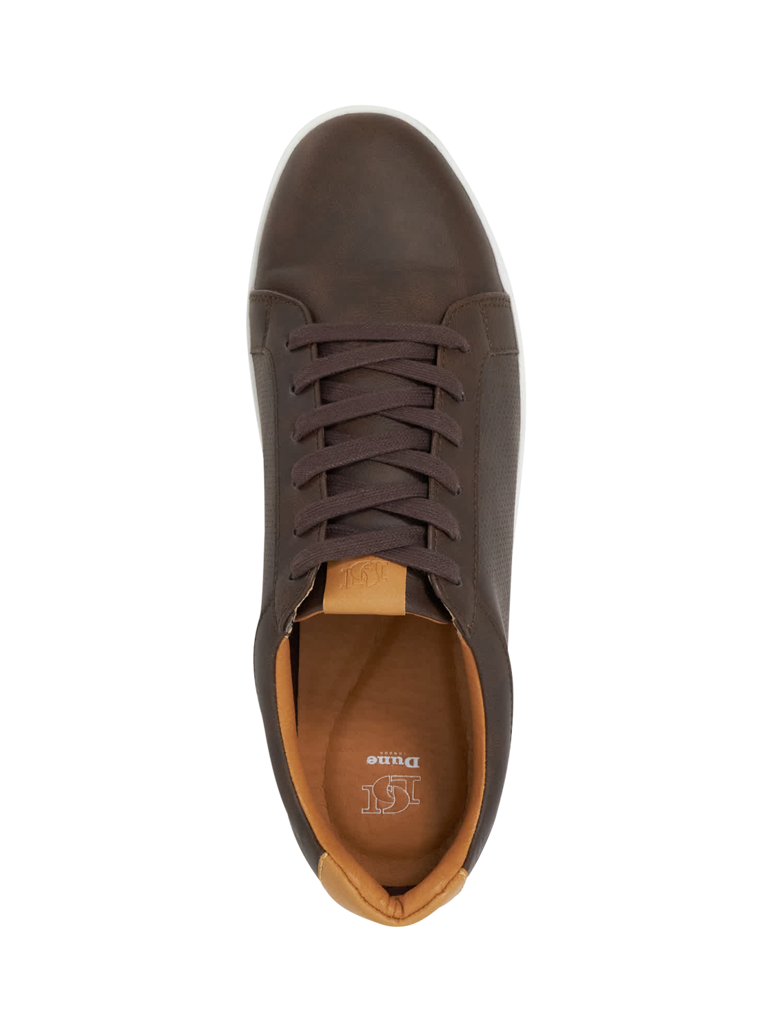 Product image 4 of 5, which shows Dune London Tezzy Lace Up Trainers, Brown, EU40