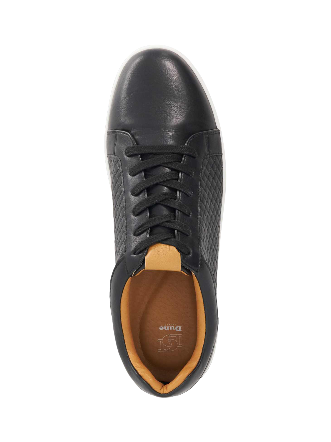 Product image 5 of 7, which shows Dune London Tezzy Weave Lace Up Trainers, Black, EU40