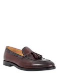 Dune London Sandders Leather Tassle Loafers, Bordo