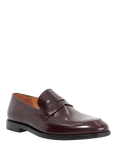 Dune London Surrey Leather Penny Loafers, Burgundy