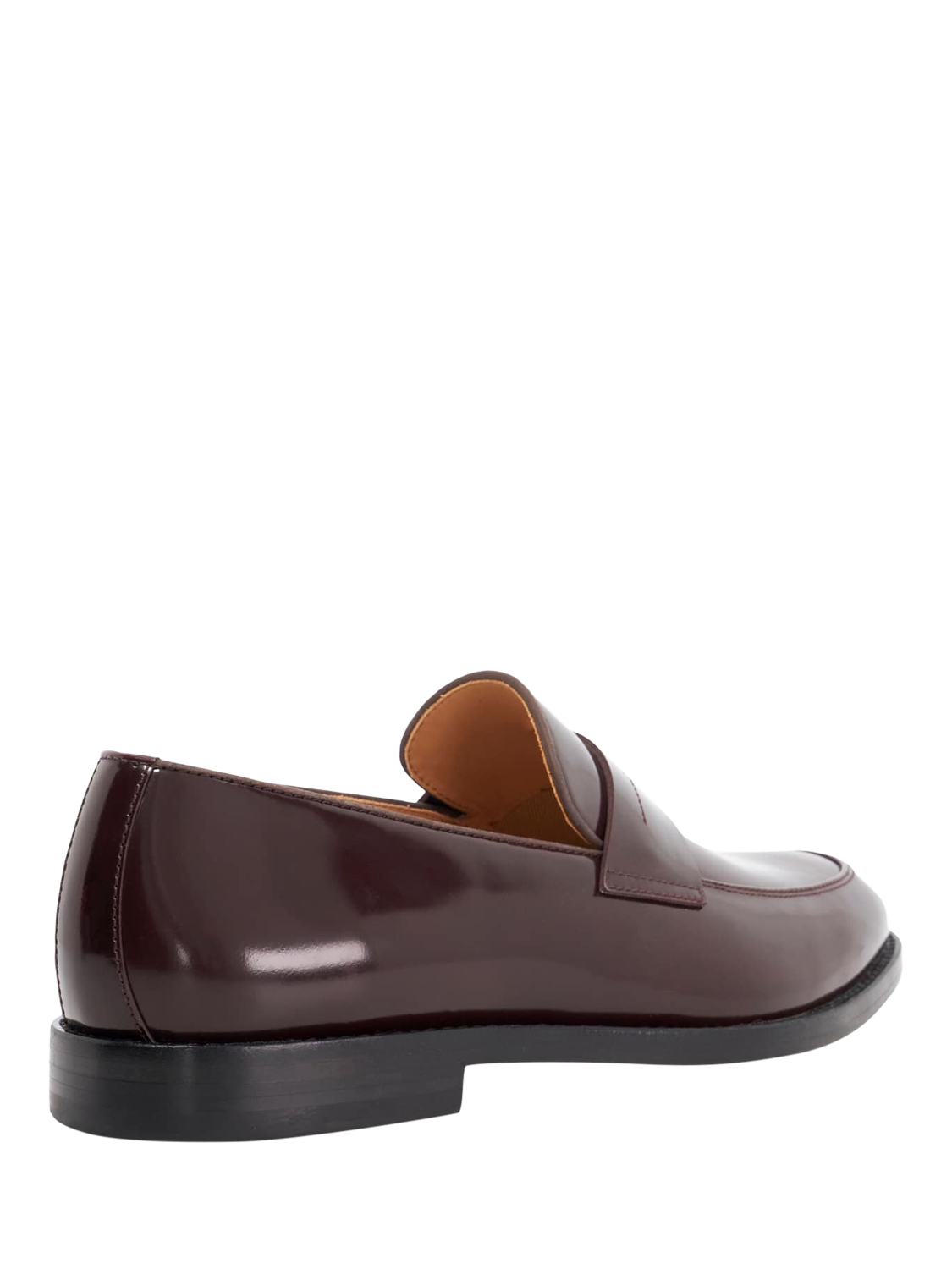 Product image 3 of 5, which shows Dune London Surrey Leather Penny Loafers, Burgundy, EU40