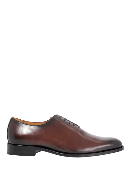 Dune London Sylvester Premium Wholecut Leather Sole Lace Up Shoes, Dark Brown