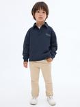 Mango Kids' Lima Cotton Blend Rolled Hem Jeans