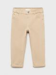 Mango Kids' Lima Cotton Blend Rolled Hem Jeans