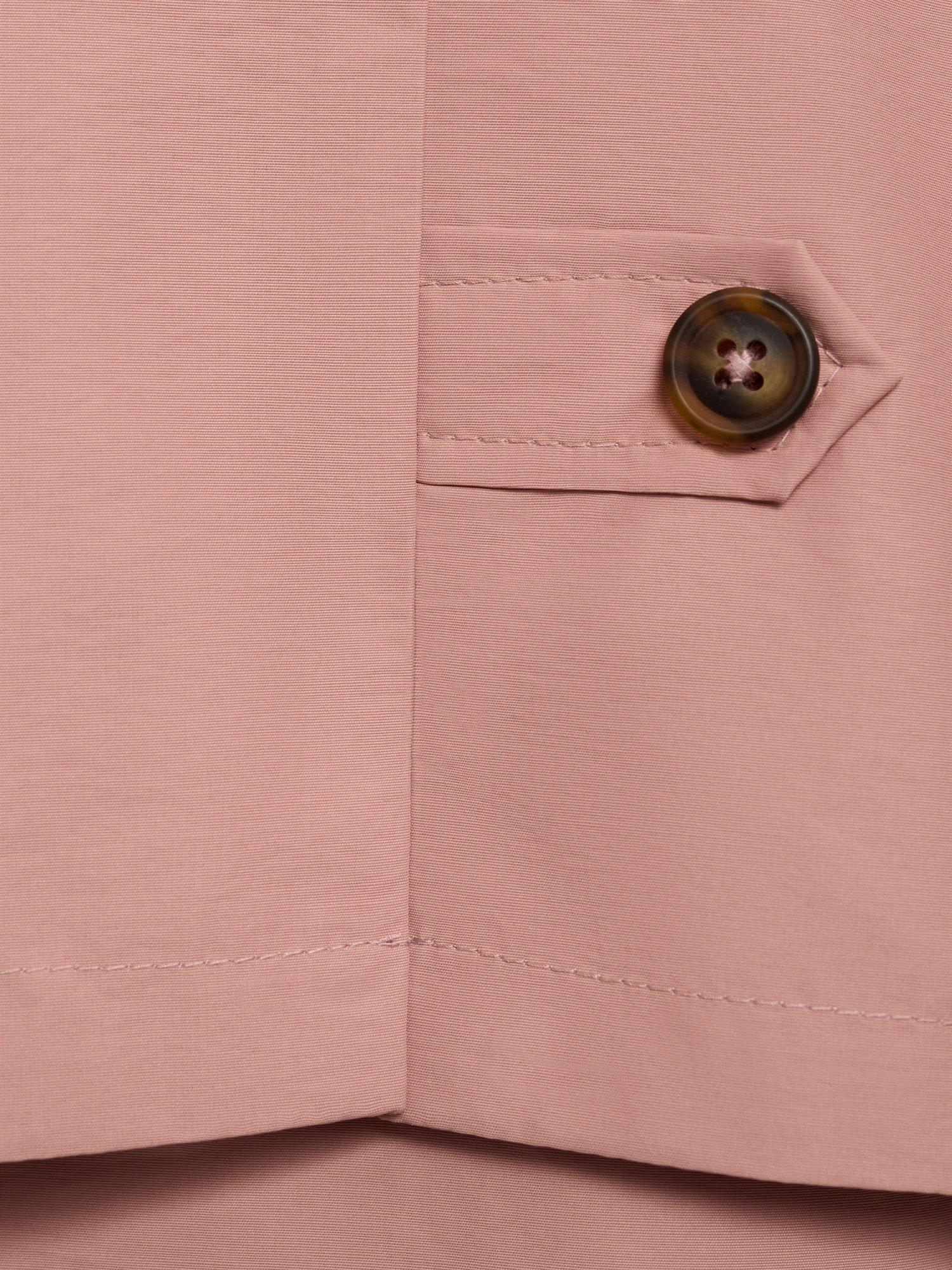 Product image 3 of 4, which shows Mango Kids' Cotton Blend Trench Coat, Light Pastel Pink, 9-12 months