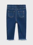 Mango Kids' Carmen Cotton Blend Skinny Jeggings, Open Blue