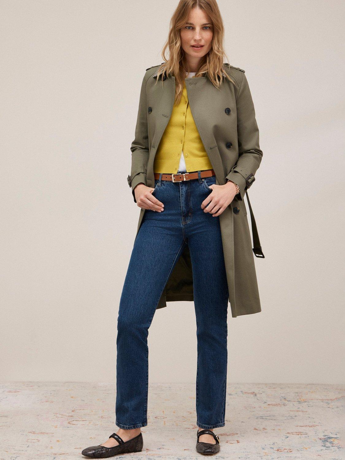 Product image 6 of 6, which shows Hobbs Michelle Crew Neck Cardigan, Gold Chartreuse, L