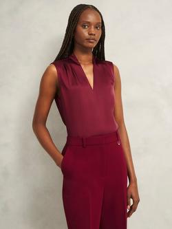 Hobbs Nina Satin Top, Beryl Red, Beryl Red