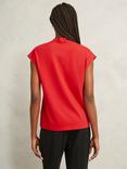 Hobbs Katie V-Neck Top, Petunia Red