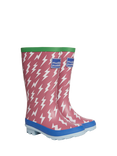 Muddy Puddles Kids' PuddleStomper Wellington Boots, Pink Bolt