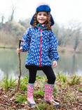Muddy Puddles Kids' PuddleStomper Wellington Boots, Pink Bolt